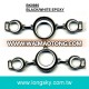 Metal enameled shoe buckle for sandals (#BK0985)