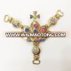 New design colorful crown rhinestone shoe buckle for sandal