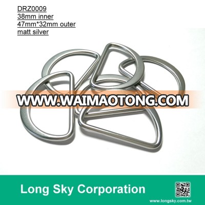 (#DRZ0009/38mm inner) matt silver d ring buckle for strap belt